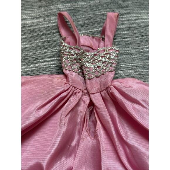 1963~BARBIE "SOPHISTICATED LADY"#993~PINK SILK GOWN+ ROSE VELVET COAT TLC - Picture 5 of 16